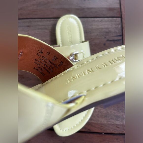 J.McLaughlin Nora patent leather Sandals with Gold Accents; Size 7.5 Brand New! - Picture 12 of 15